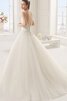 Abito da Sposa A Terra Vintage seducente a Sala Ball Gown Schiena Nuda - 3