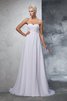 Abito da Sposa Cerniera Cuore Alta Vita con Perline in Chiffon - 1