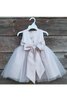 Robe de cortège enfant plissage textile en tulle de lotus a-ligne manche nulle - 2