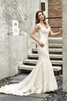 Abito da sposa seducente in pizzo v-scollo all aperto in pizzo alla moda - 5