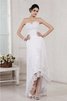 Abito da Sposa con Applique Tubino Alta Vita Cerniera Cuore - 1