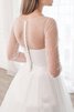 Robe de mariée longueru au niveau de sol glamour textile en tulle charmeuse naturel - 4