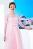 Normale Taille Prinzessin A Linie Bodenlanges Sittsames Ballkleid - 4