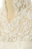 Abito da Sposa con Bottone in Tulle con Maniche Lunghe in Pizzo Sirena Lupetto - 2