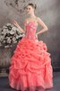 Abito Quinceanera con Increspature Conotta Ball Gown con Applique - 3