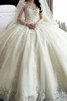 Abito da sposa stravagante con applique ball gown a terra eccitante in tulle - 1