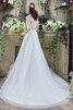 Abito da Sposa in Tulle con Perline sensuale Cerniera Naturale Spazzola Treno - 3