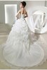 Abito da Sposa Alta Vita Cuore Ball Gown con Fiore Semplice - 2