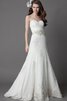 Abito da Sposa con Applique con Increspato Elegante con Criss-cross Senza Maniche A-Line - 1