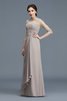 Abito mamma Sposa Naturale con Increspature in Chiffon Principessa A-Line - 4