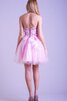 Robe de graduation chic distinguee textile en tulle de lotus avec fleurs - 2