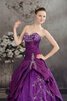 Gesticktes Herz-Ausschnitt pick up Quinceanera Kleid mit Applikation - 2