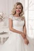 Abito da Sposa in pizzo Vintage Cappellino A Terra A-Line Naturale - 2