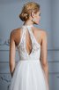 Abito da sposa con piega a-line lupetto meraviglioso naturale semplice - 8