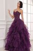 Abito dal Dolce Sedici A-Line Cuore con Perline in Organza con Increspature Ball Gown - 2