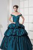 Duchesse-Linie Spaghetti Träger Pick-Ups Quinceanera Kleid mit Rücken Schnürung mit Applike - 1