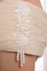Reißverschluss Chiffon A-Linie bodenlanges langes Brautmutterkleid mit gekappten Ärmeln - 5