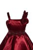 Robe de cortège enfant plissé ligne a avec zip textile taffetas de tour de ceinture empire - 2