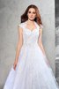 Duchesse-Linie Herz-Ausschnitt Natürliche Taile Sittsames Brautkleid ohne Ärmeln - 5