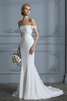 Abito da sposa con perline semplice adorabile fuori dalla spalla sexy moderno - 6