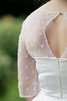 Abito da Sposa Sotto Ginocchio moda al ginocchio tradizionale in Pizzo largo - 2