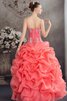 Abito Quinceanera con Increspature Conotta Ball Gown con Applique - 6