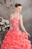 Abito Quinceanera con Increspature Conotta Ball Gown con Applique - 2