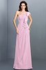 Robe demoiselle d'honneur longue en chiffon gaine avec zip avec sans manches - 22