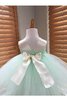 Robe de cortège enfant en tulle de tour de ceinture empire de dos nu de lotus - 3