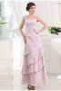 Breiter Träger Chiffon Prinzessin Sittsames Knöchellanges Ballkleid - 1