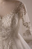 Abito da sposa con perline a sala in pizzo con applique a terra alla moda - 3