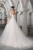 Robe de mariée longue avec zip de tour de ceinture empire de mode de bal avec perle - 2