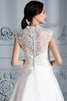 Abito da Sposa Elegante Senza Maniche in Raso Ball Gown V-Scollo - 8