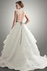 Abito da Sposa con Fusciacca Ball Gown in Taffeta Cuore in Organza A-Line - 2