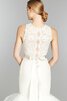 Robe de mariée modeste naturel de sirène de traîne courte ceinture - 2