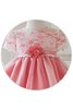 Abito da Cerimonia Bambini A-Line in Organza in pizzo Senza Maniche con Fiore con Piega - 2