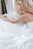 Abito da Sposa Cuore con Increspato Senza Maniche A-Line senza spalline Cerniera - 6