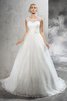 Reißverschluss Ärmelloses Duchesse-Linie Luxus Brautkleid mit Schleife - 3