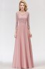 Robe de bal avec chiffon accrocheur avec ruban romantique longue - 3