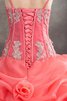 Abito Quinceanera con Increspature Conotta Ball Gown con Applique - 5