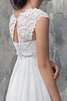 Abito da Sposa Elegante a Spiaggia V-Scollo con Applique medievale Romantico - 2