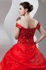 Perlenbesetztes schulterfrei pick up Duchesse-Linie gesticktes Quinceanera Kleid - 10