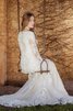 Abito da Sposa in pizzo Moderno A Terra Tubino in Tulle Romantico - 2