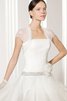 Abito da Sposa Moderno Puffy Ball Gown Spazzola Treno conservatore con Fusciacca - 3