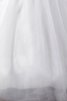 Abito da Sposa Naturale in Organza Ball Gown in Tulle in Pizzo Senza Maniche - 6