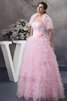 Abito dal Dolce Sedici con Applique con Increspature Senza Maniche Ball Gown - 3