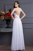 Abito da Sposa Principessa Alta Vita in Chiffon Classico A-Line - 2