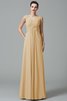 Robe demoiselle d'honneur longue jusqu'au sol de princesse avec chiffon ruché - 6