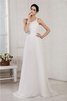 Abito da Sposa Monospalla A-Line Alta Vita Lungo con Applique - 1