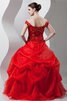 Abito Quinceanera con Ricamo con Perline Fuori dalla spalla Ball Gown con Stropicciato - 9